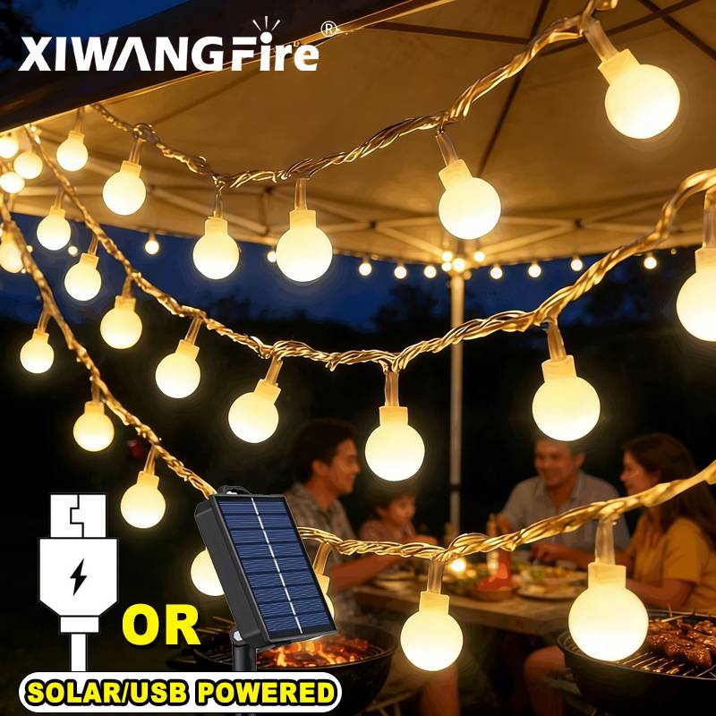 Lighting Decoration Ideas - 3-10M Solar/USB/Battery String Lights, Fairy Globe