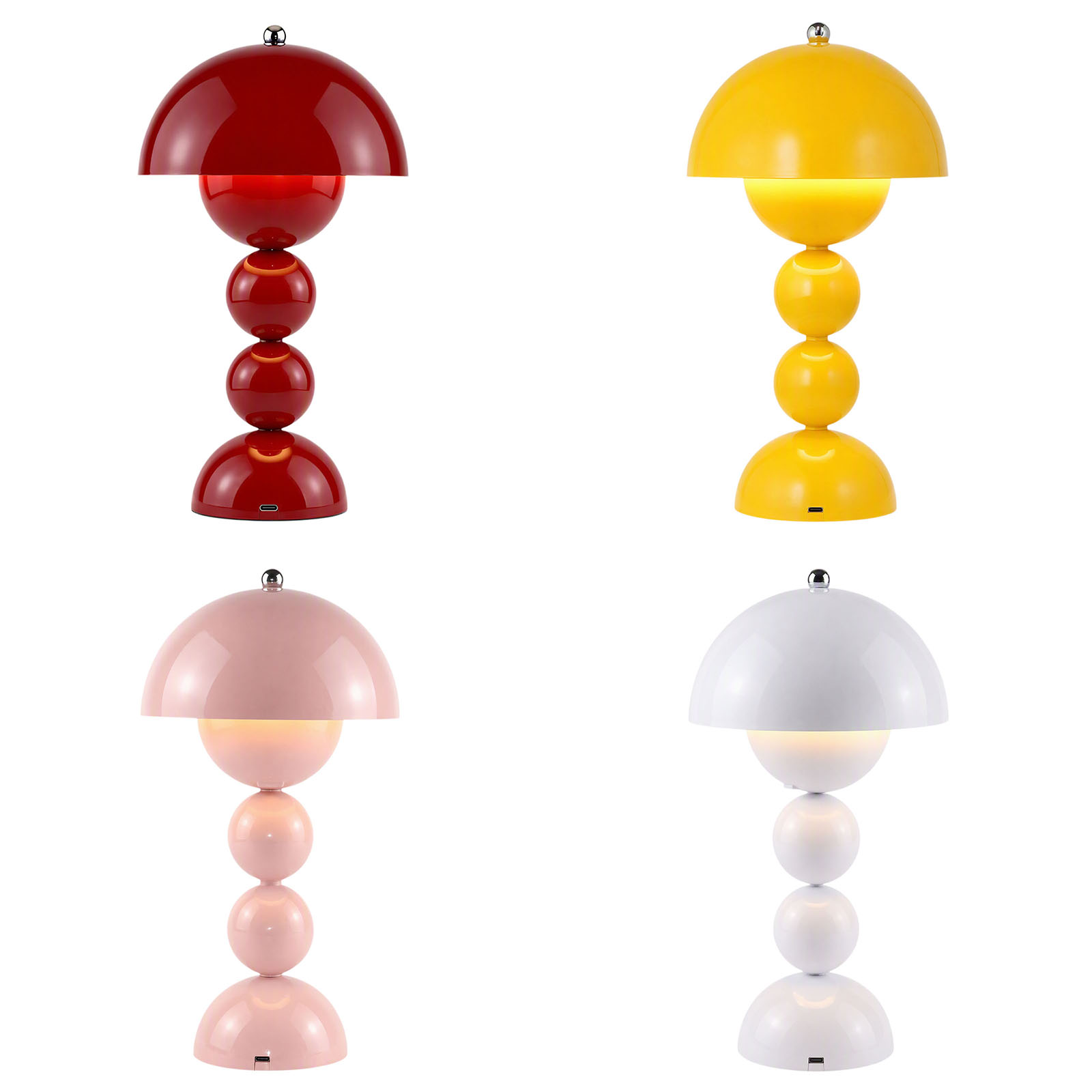 Decor Lighting Lamps - Vintage Mushroom Table Lamp USB LED