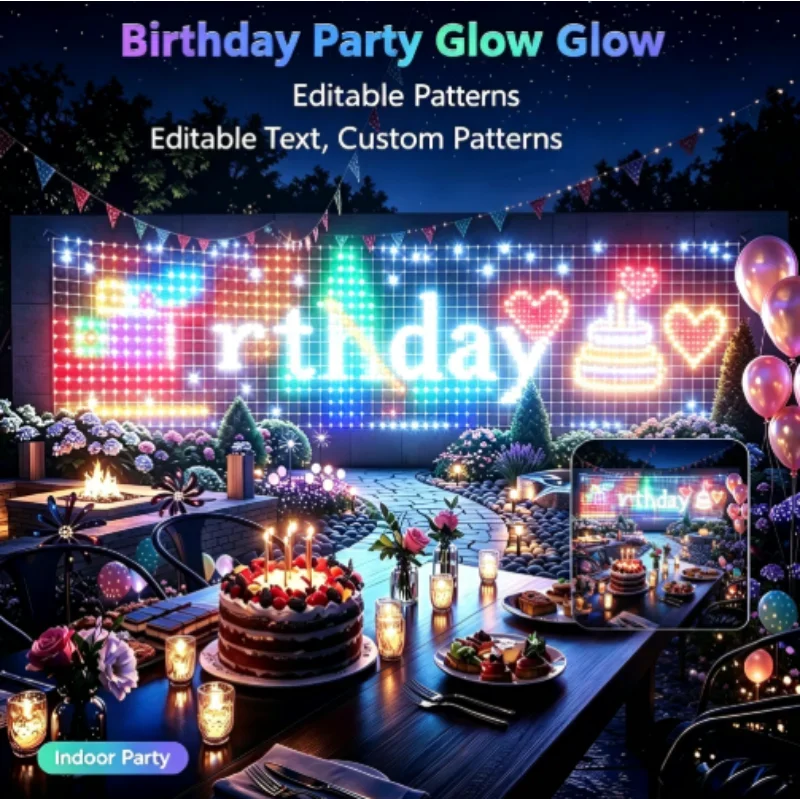 RGBIC LED Outdoor Net Lights C - Lighting Christmas Decor 评论和价格