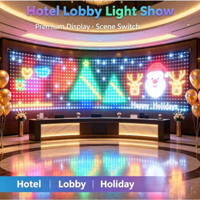 RGBIC LED Outdoor Net Lights C - Lighting Christmas Decor 评论和价格