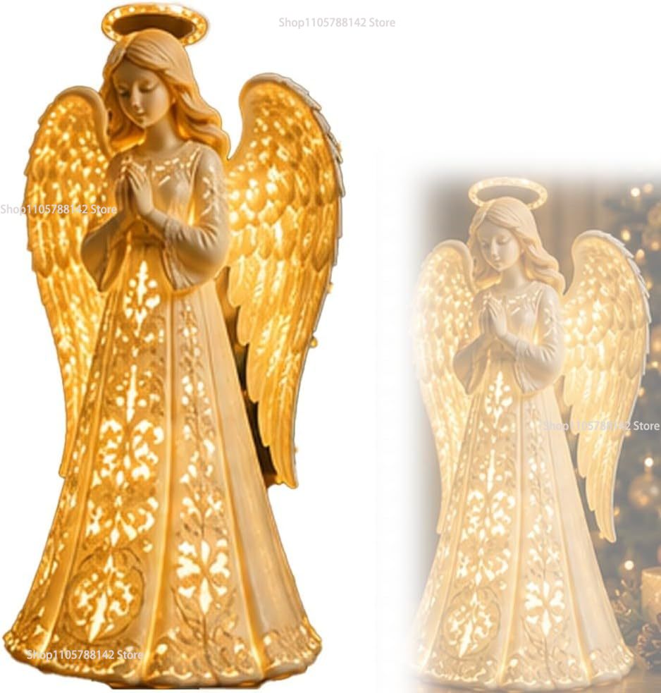 Christmas Angel Blessing Wall  - Lighting Christmas Decor 评论和价格