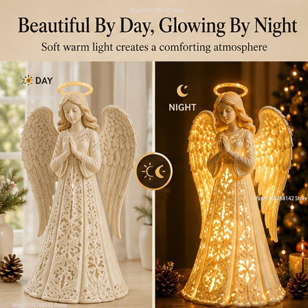 Christmas Angel Blessing Wall  - Lighting Christmas Decor 评论和价格