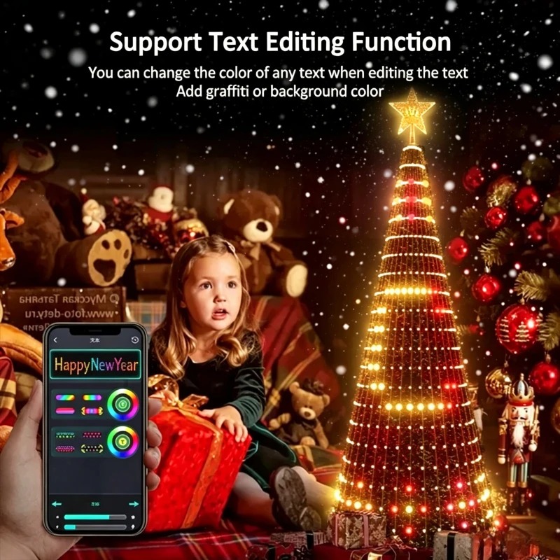 Smart RGB Christmas Tree Toppe - Lighting Christmas Decor 评论和价格