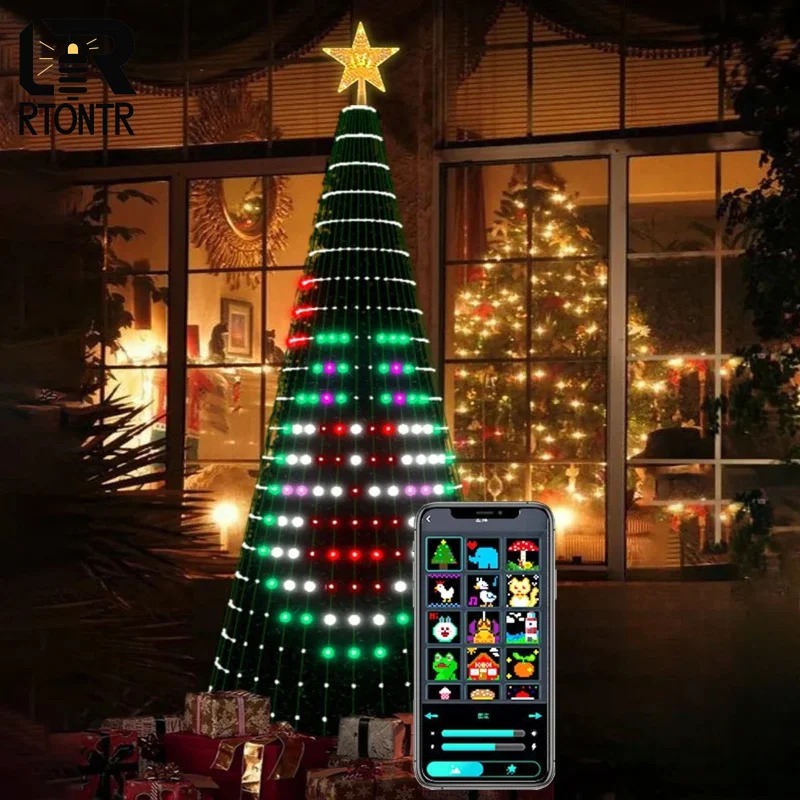 Smart RGB Christmas Tree Toppe - Lighting Christmas Decor 评论和价格