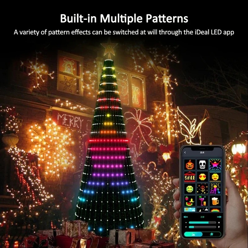 Smart RGB Christmas Tree Toppe - Lighting Christmas Decor 评论和价格
