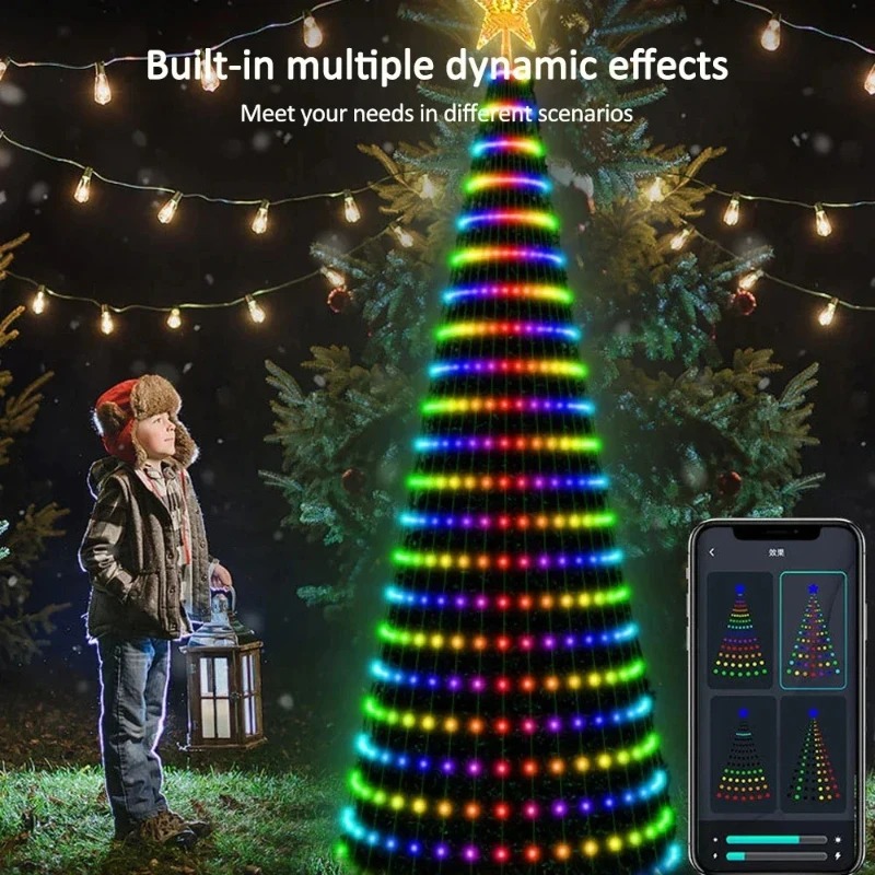 Christmas Star Tree Lights RGB - Lighting Christmas Decor 评论和价格