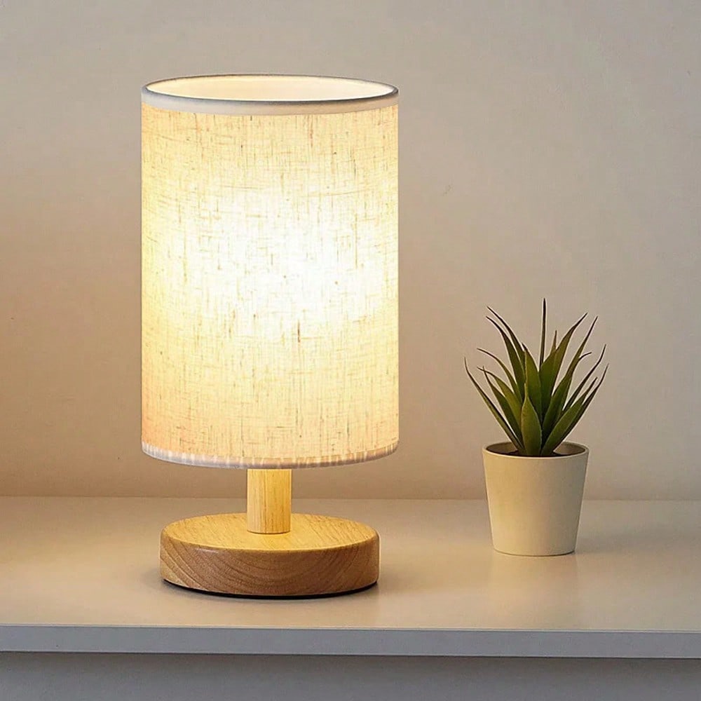 Modern Nordic Wooden And Fabri - Decor Lighting Lamps 评论和价格