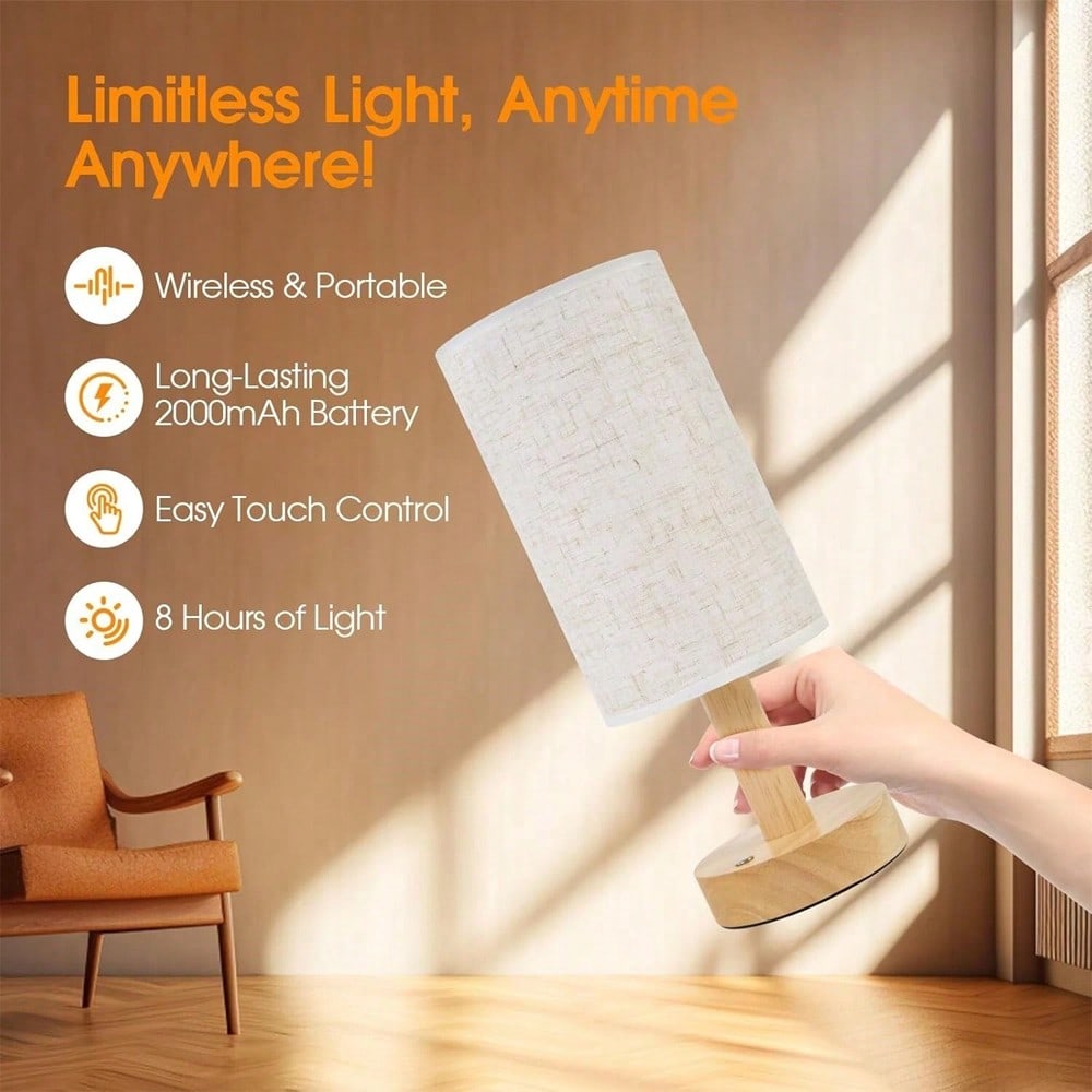 Modern Nordic Wooden And Fabri - Decor Lighting Lamps 评论和价格