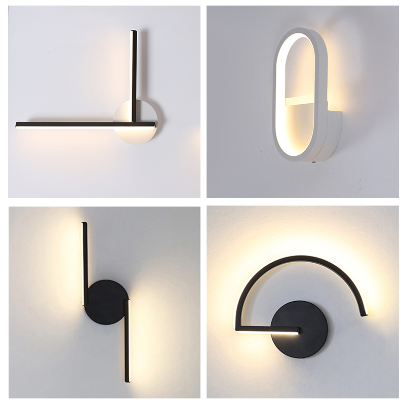 Modern Nordic LED Wall Lamp, M - Up Lighting Decor 评论和价格
