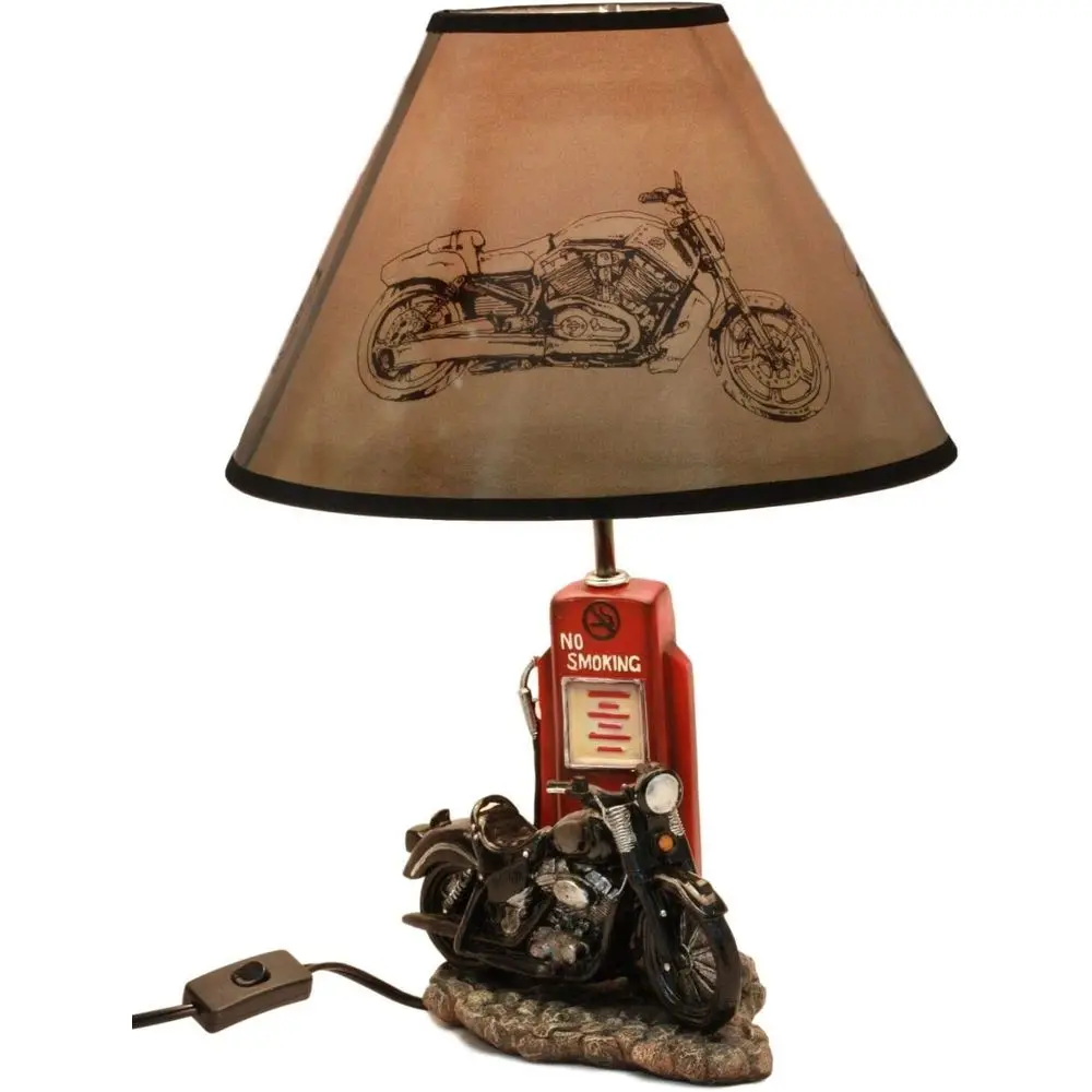 Vintage Retro Black Motorcycle - Decor Lighting Lamps 评论和价格