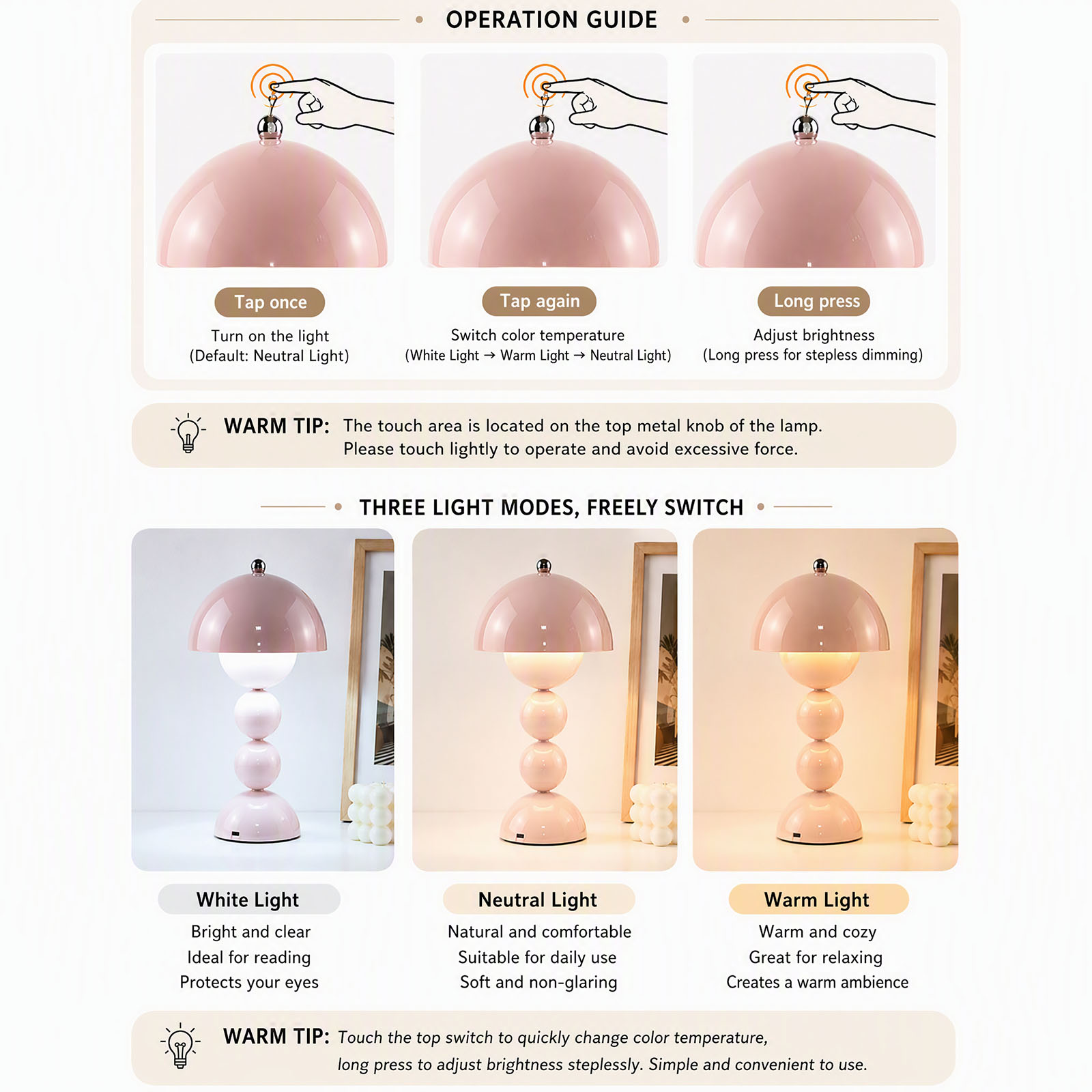 Vintage Mushroom Table Lamp US - Decor Lighting Lamps 评论和价格
